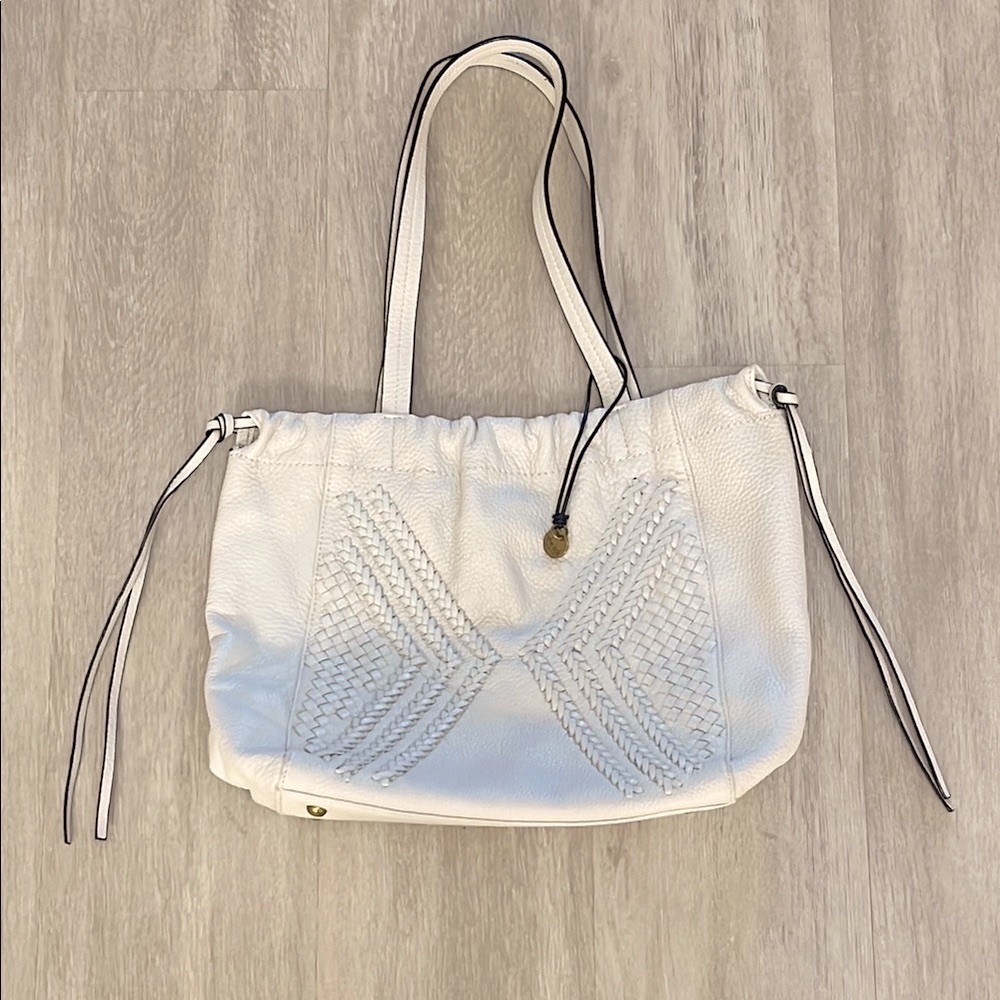 The Sak Genuine Leather Off white Creamy White Tote Bag